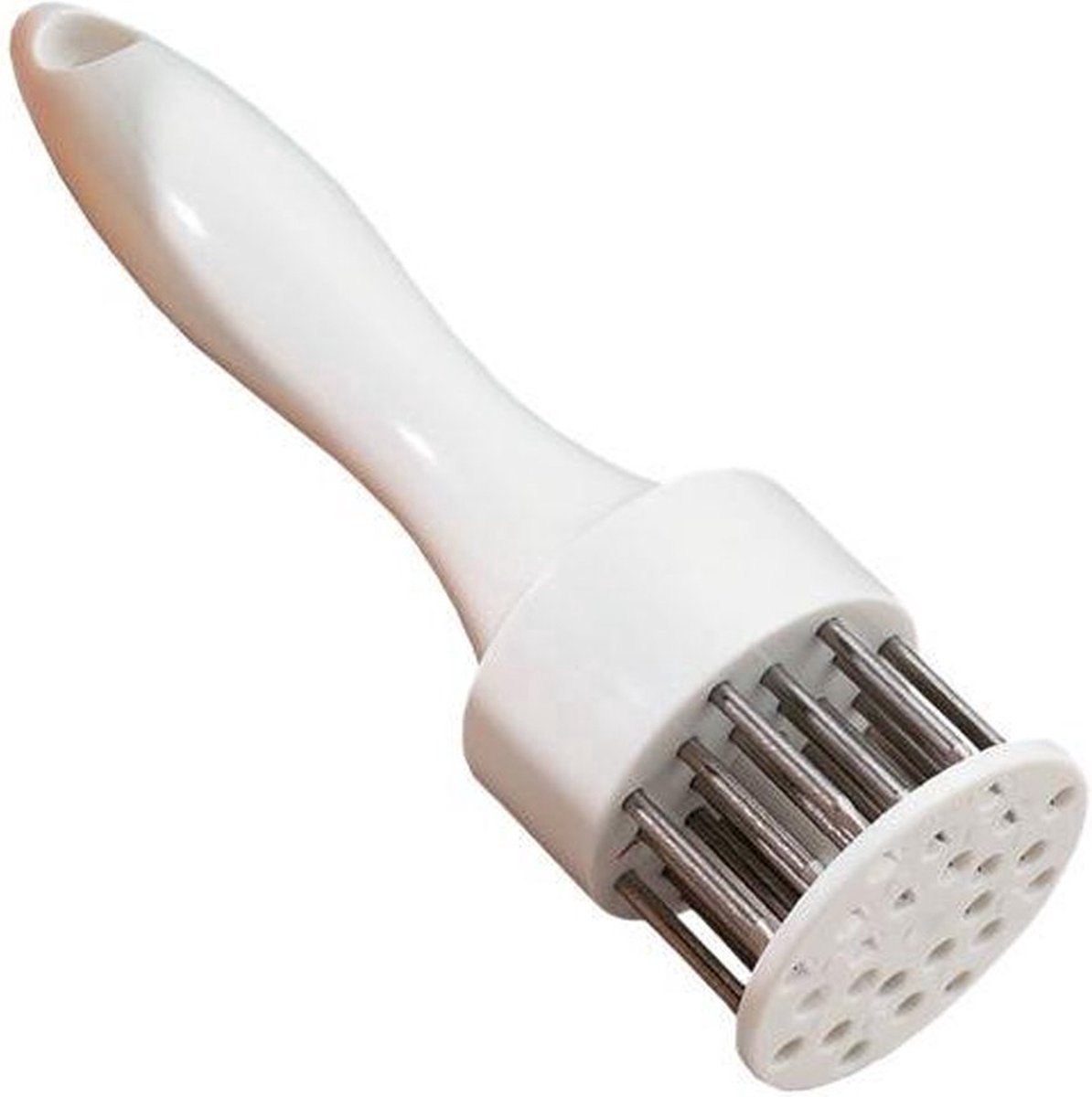 Vleesvermalser - Vleesprikker - Vlees tenderizer - Vlees mals maken - Marinade vlees - Keukenhulp - Meat tenderizer - Wit - RVS - Jonyx