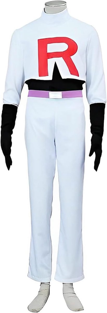 Volwassen Team Rocket Kostuum voor Cosplay van Jesse en James uit Anime met Accessoires