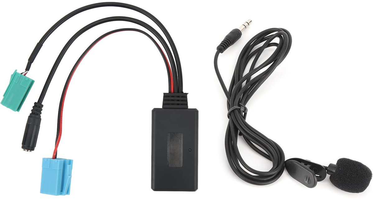 Bluetooth-audiokabel 6-pins autoradio AUX-IN-adapter - met microfoon - geschikt voor Espace - eenvoudig muziek streamen - ShopVlot