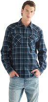Wrangler Western Regular Fit Overhemd Met Lange Mouwen Blauw L Man