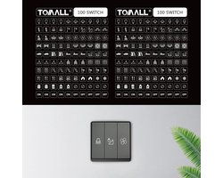 TOMALL 200Pcs Light Switch Labels Icon Stickers Household Transparent Light Fan Heater Bed Bathroom Kitchen Garage - ShopVlot