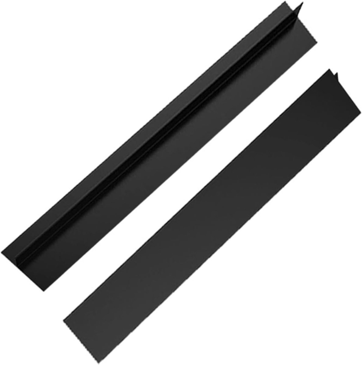Keuken Siliconen Fornuis Teller Gaps Covers - Zwart - 76,2 x 5,3 cm - Flexibele Siliconen Strips - Voor Keuken en Restaurant
