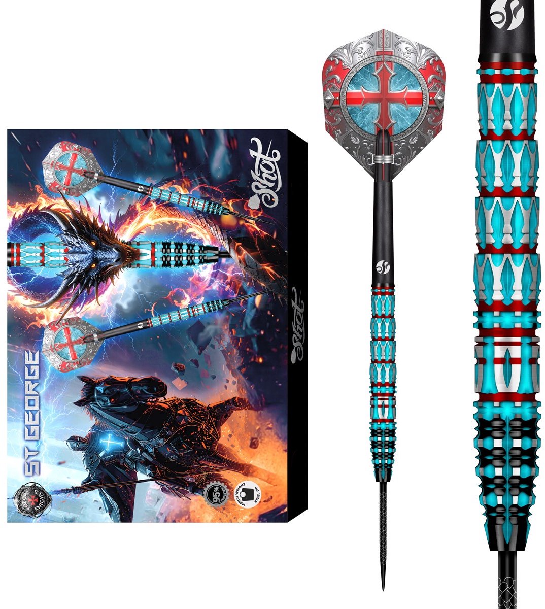 Shot Future Knights St George 95% - Dartpijlen