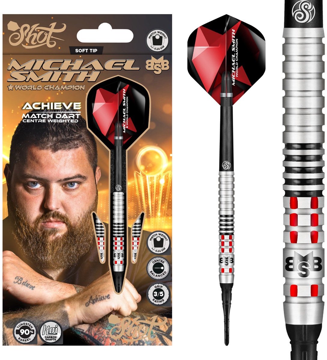 Shot Michael Smith Achieve 90% - Soft Tip Darts