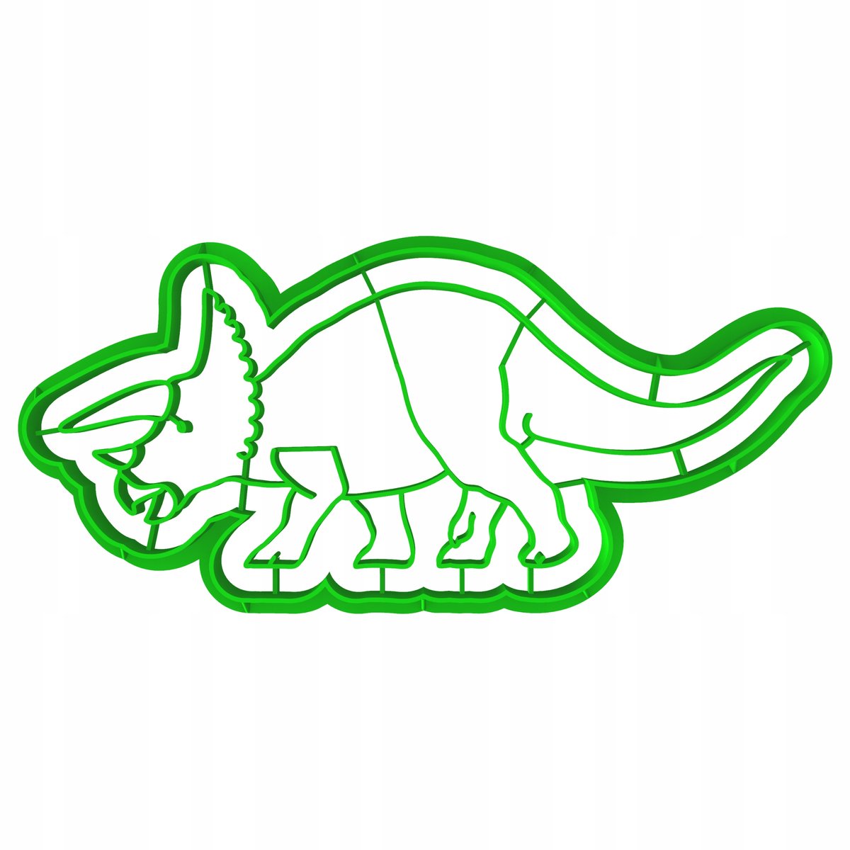 Koekjesvorm Dinosaurus Triceratops 14cm - Unieke Bakvorm voor Kinderen