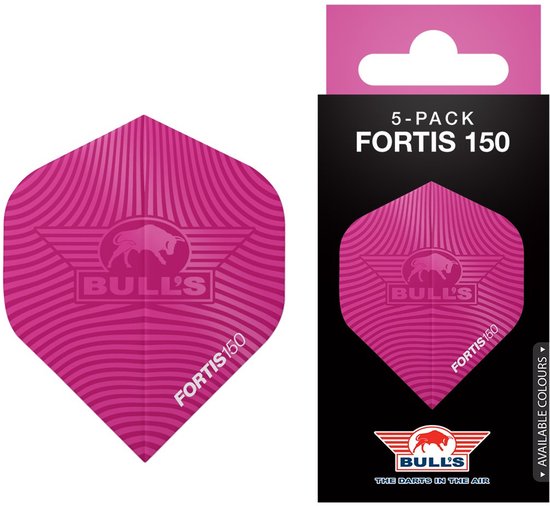 Bull's Flights Fortis 150 nr.2 Purple 5 Pack van Bull's — afbeelding 3