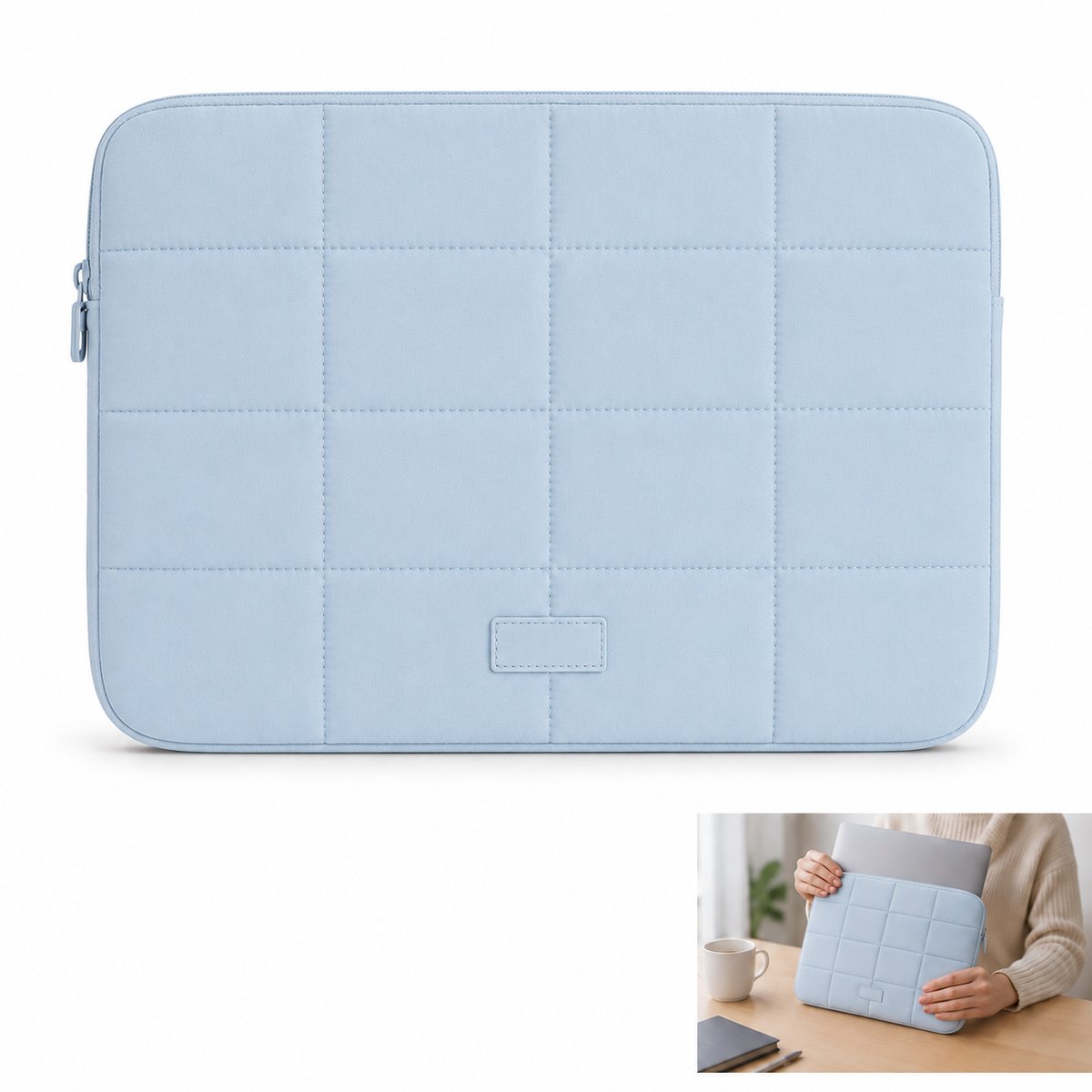 Laptophoes 14 Inch - Laptoptas - Laptopsleeve - Waterafstotende - Lichtgewicht - Zachte Voering - Geschikt Voor 14-Inch Laptops - Blauw