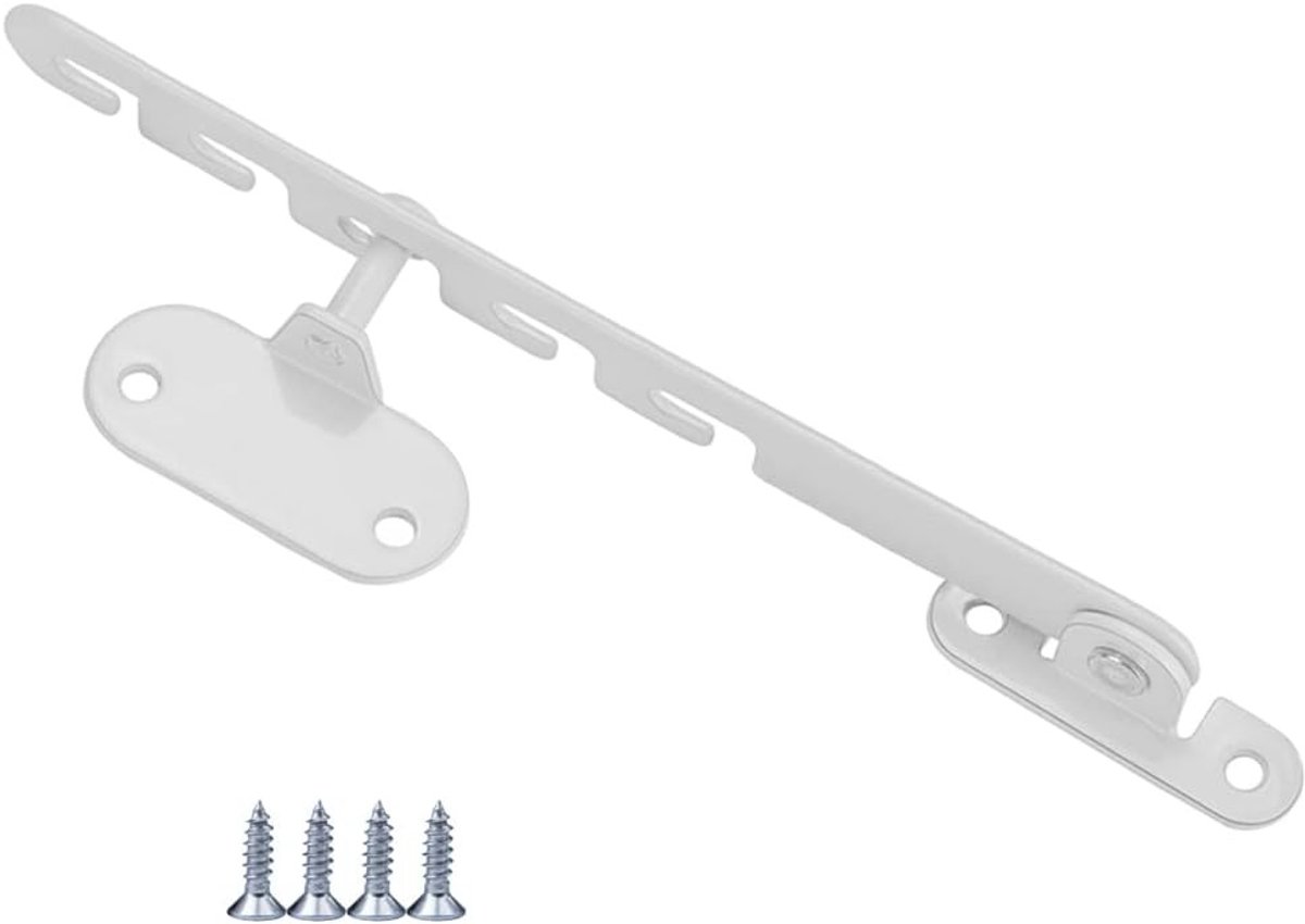 Raamhouders - Wit - 165 mm - Stalen Raambegrenzer met Schroeven - Voor Ramen