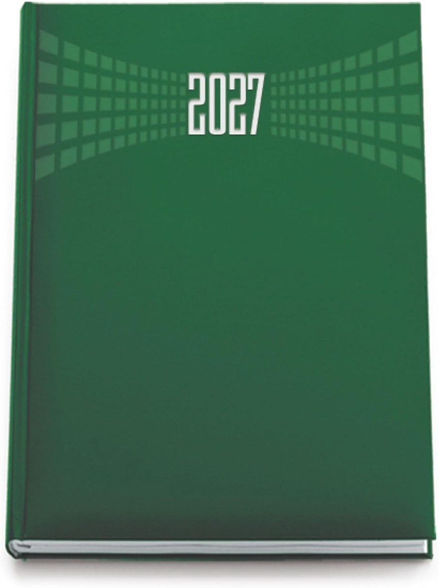 Dagplanner - Donker Groen - 21 x 30 cm - Gelamineerde Professionele Planner - Voor Kantoor en Studie