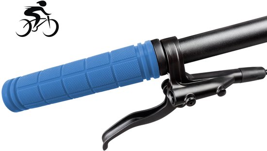 Fietsgrips ergonomisch van zacht rubber 120mm blauw — afbeelding 5