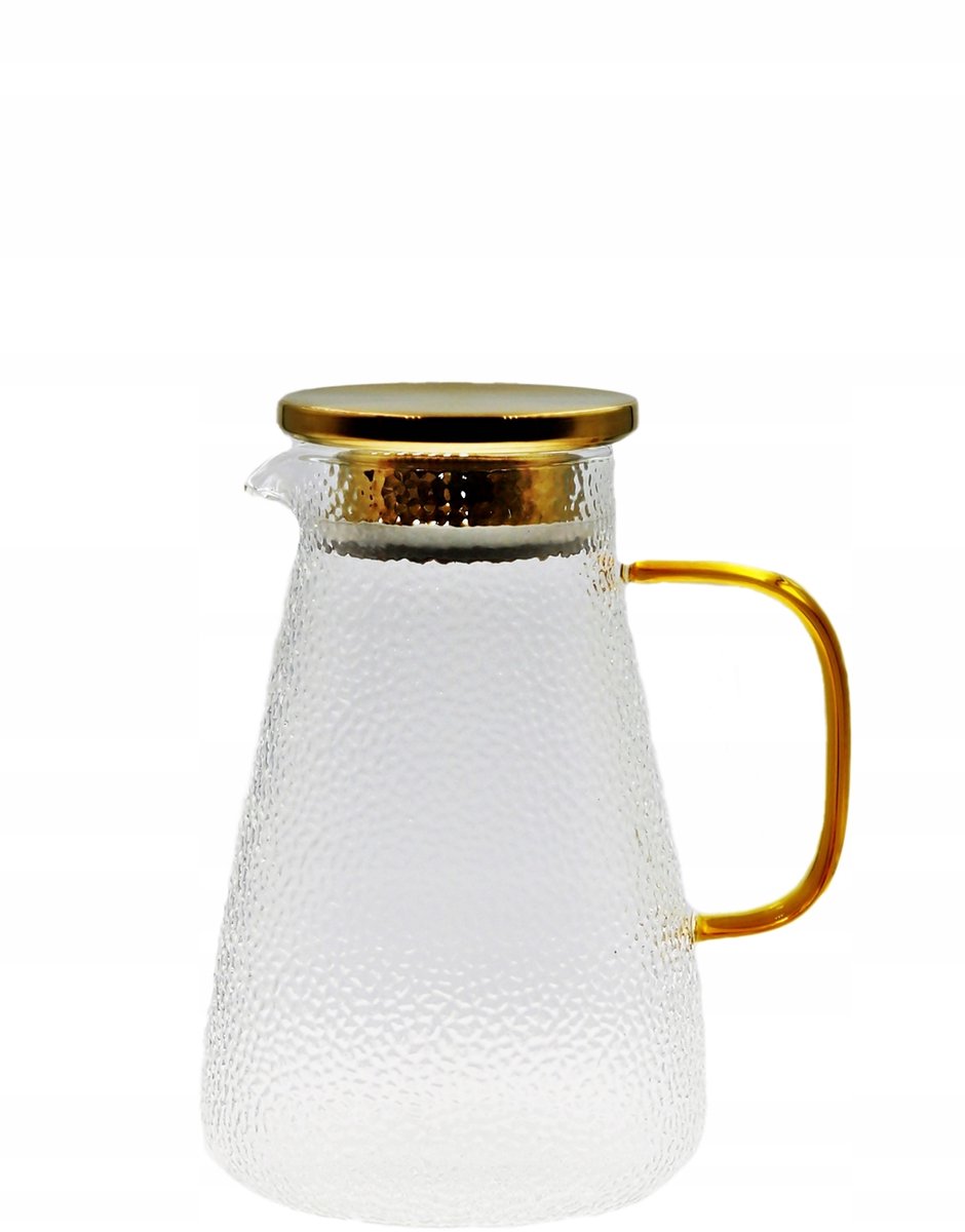 Glazen kan 1.3L voor water, sap, thee, koffie - Borosilicaatglas
