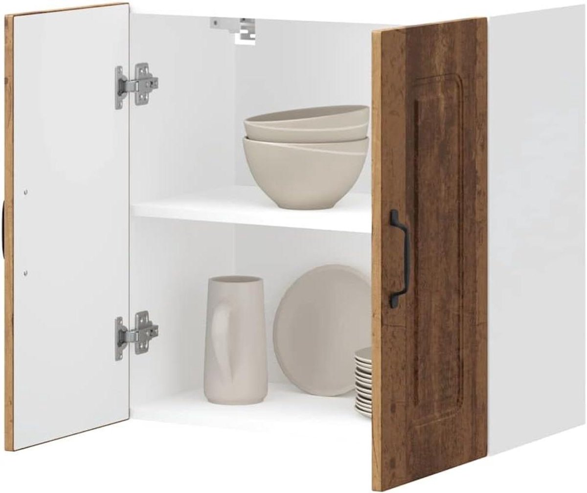 Voorraadkast - Keukenkast Wandkast - Keuken Opbergen - Duurzaam Houtmateriaal - 60 x 60 cm - Oud Hout