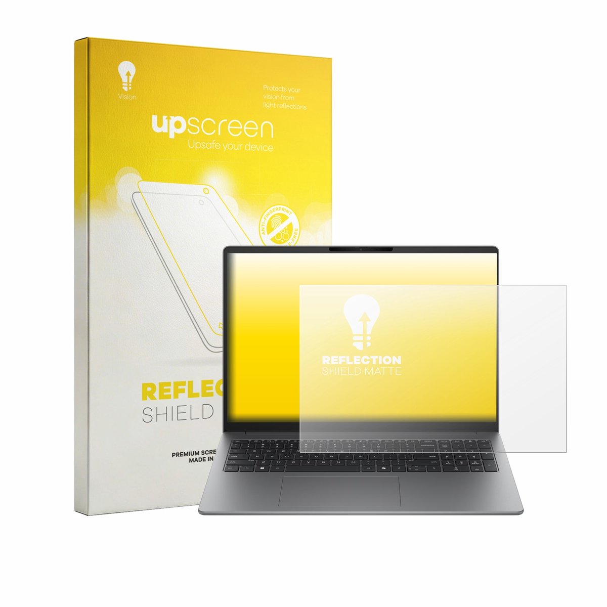 upscreen - Screenprotector voor HP 200 G2i 16" - Folie Beschermfolie anti glare matte