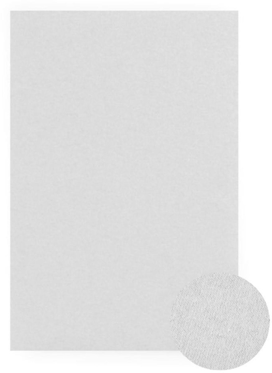 KONEY - Hoeslaken jersey 220 x 200 cm - Lichtgrijs - 160 g/m² - matras tot 20 cm