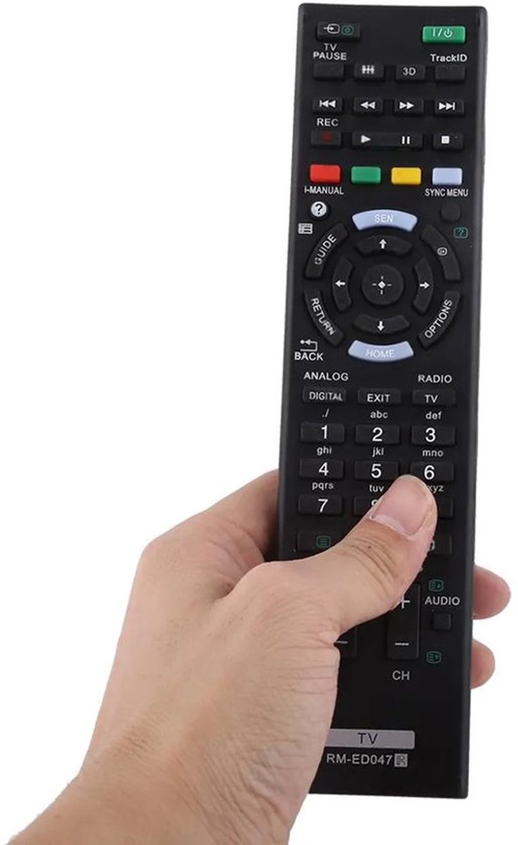 Stijlvolle vervangende afstandsbediening voor Sony LCD/LED smart-tv's (1 stuk)