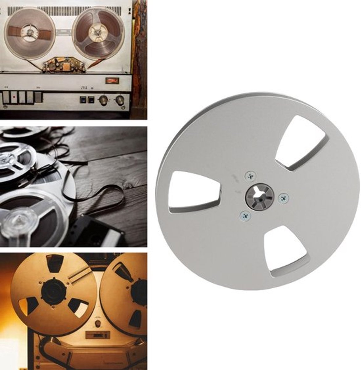 Opname Spoel 5 Inch - Lege Tape Spoel - Aluminium Legering - 3 Gaten - Schokbestendig - Verbeterde Geluidskwaliteit - Bandspoel