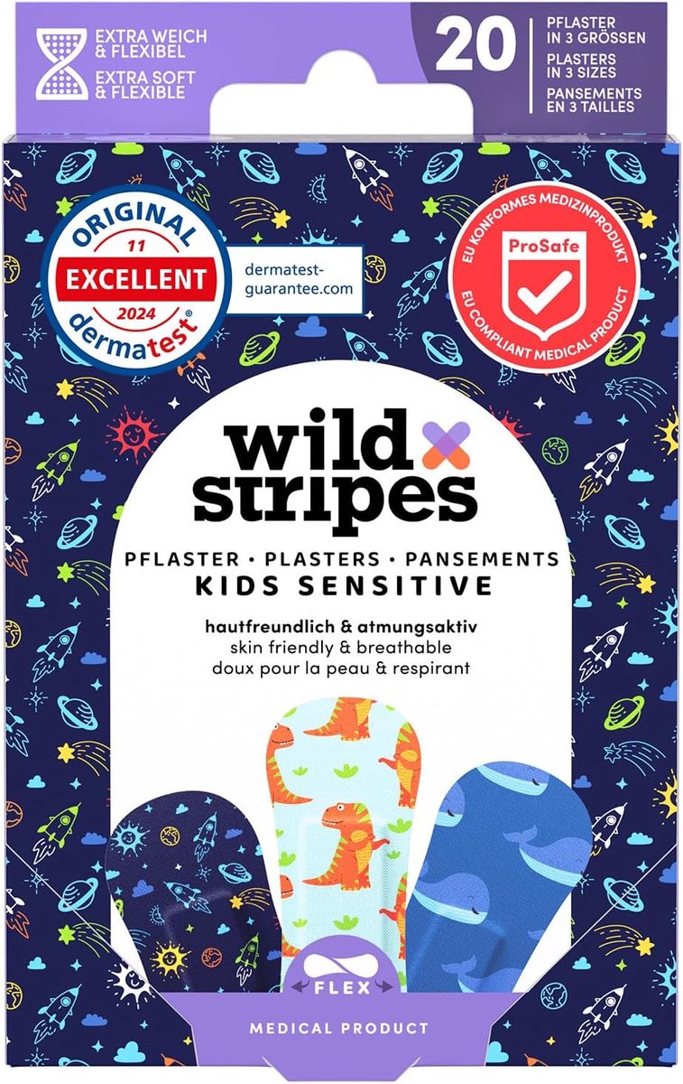 SnelShoppen - Wild Stripes Kids Space Extra Licht en Flexibel Waterdicht met Sterke Grip voor Kinderen, Ideaal voor Feestjes, Kamperen en Dagelijks Ge