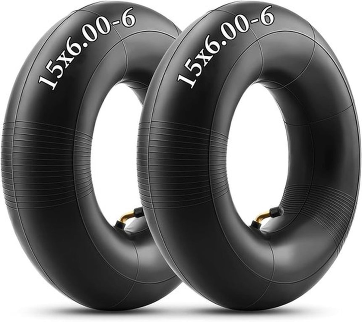 Thijox - 15 x 6.00-6 Binnenbanden voor Kruiwagen - 2x Vervangende Banden voor ATV, Quad, Golfwagen, Tractor, Grasmaaier, Bedrijfswagens - Duurzaam Rub