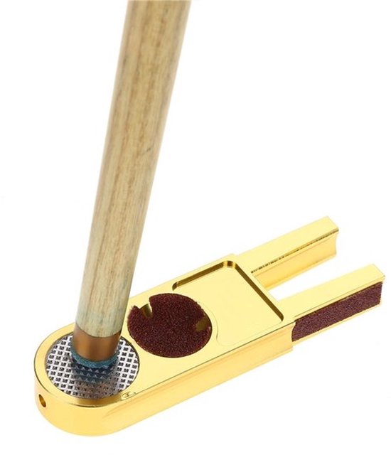 Dailygoods - Dailygoody - Snooker Pool Cue Tip Shaper - Multifunctionele Trimmer Tool - Sturdy en Duurzaam - Billiard Cue Tip Accessoire - Voor Snooker en Pool - U... van Dailygoods — afbeelding 2