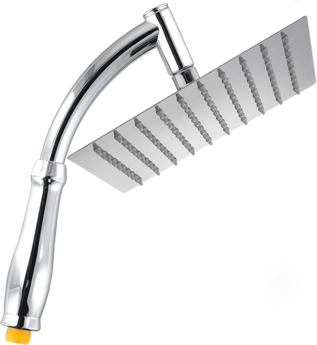 SnelShoppen - Vierkante Regendouchekop met Verlengarm - Hogedruk Waterval Chroom Douchekop 20,3 cm - Luxe Zilver Regendouche + Handdouchearm voor Badk