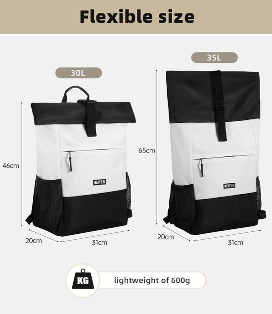 35L thermische rugzak, koelrugzak, koeltas, waterdichte picknickrugzak met flesopener voor picknick, kamperen, strand, wandelen, reizen, winkelen van LifeGoods — afbeelding 3