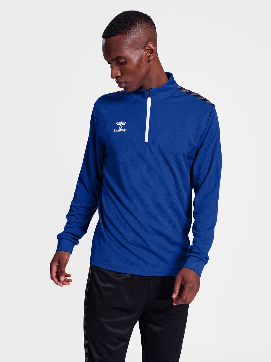 Hmlauthentic Half Zip Sweat