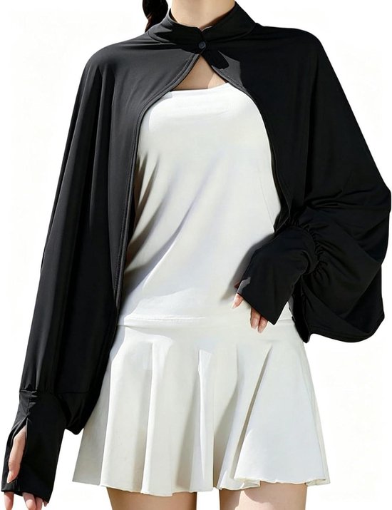 Koelsjaal Lange Mouw - Zijden Wrap - Bescherming tegen de zon - Ademend UV-materiaal - 49x165cm - Niet gespecificeerd