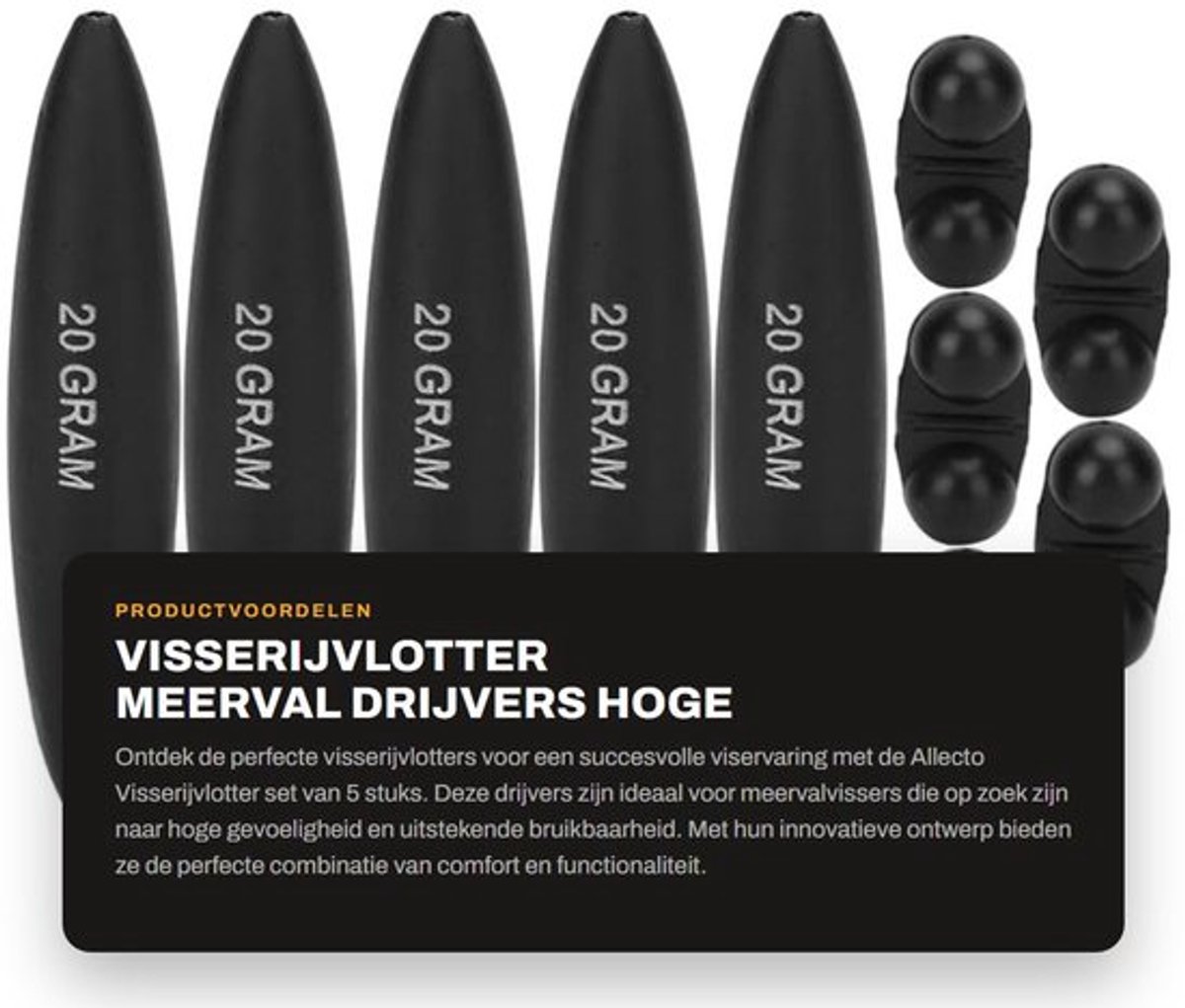 Vlotter 5 stuks - Hoge gevoeligheid - EVA Drijvers - Meerval Drijvers - Vissen - Flexibiliteit - Vissersfloat