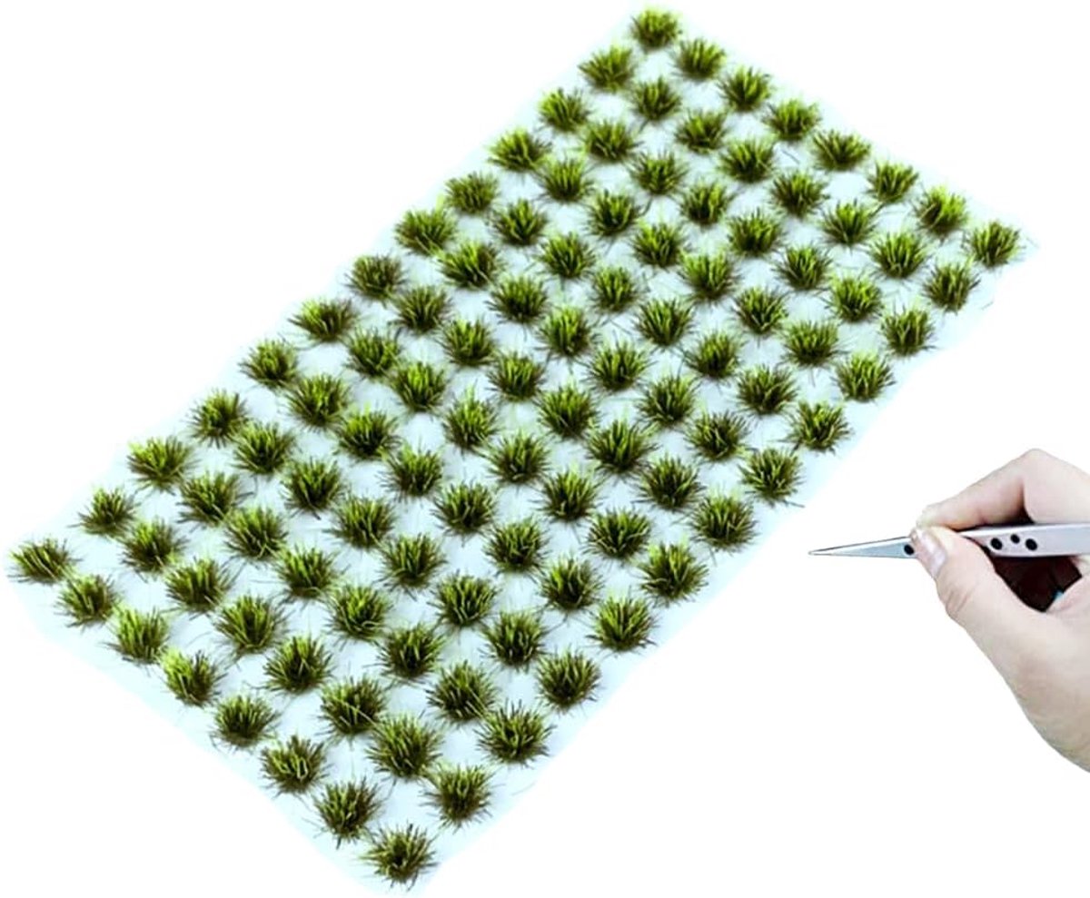 Modelbouw Gras 120PCS - Statigras Matten - Miniatuur Decoratie - Realistische details voor landschap - ShopVlot