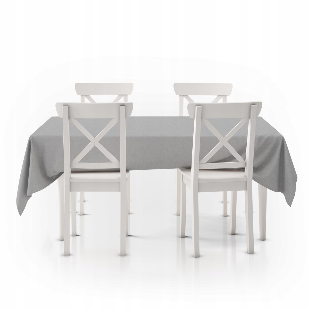 KONEY - Tafelkleed 160 x 200 cm - microvezel - Grijs - binnen en buiten