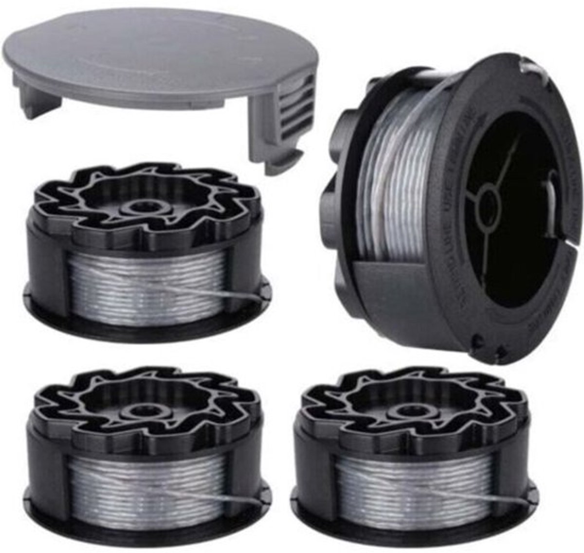 Geschikt geschikt voor Bosch Universal GrassCut 18 18-26 18-260 F016800570 grasmaaierdraadhaspels (geschikt geschikt voor dop, 4-pack)