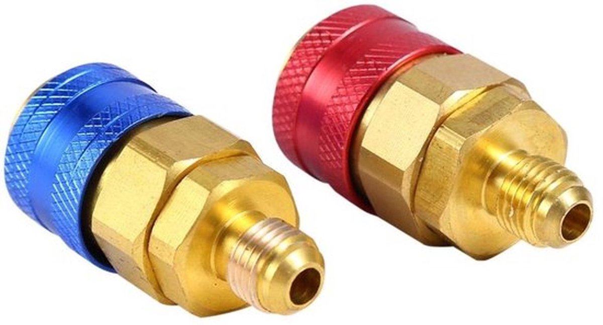 Pressure Couplers - R134a Adapter - Snelkoppeling - Populaire kleur - Koelsysteem - Voor auto airconditioning - Adapter plug
