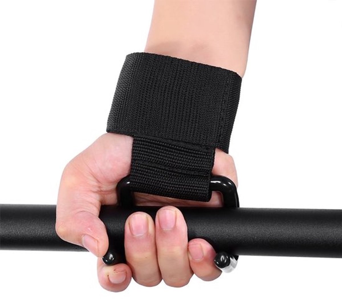 Gewichthefhaken Verbeterde Grip - Polsband - Duurzaam - Comfortabel - Brede Polssteun - Ideaal voor Training - Gewichthefriem