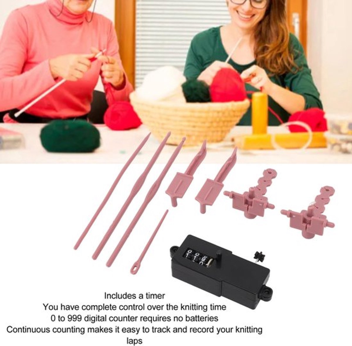 Breimachine-adapter - Breimachine-accessoires - Verhoogde snelheid en creativiteit - Compact ontwerp - Vervangende naalden - Ideaal voor...