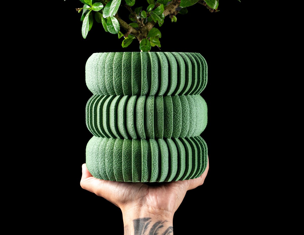 Skushy Planter012 (1) Bloempot - Moderne Designpot voor Kamerplanten - Sculpturale Plantenpot voor Woonkamer en Kantoor - Premium Woondecoratie
