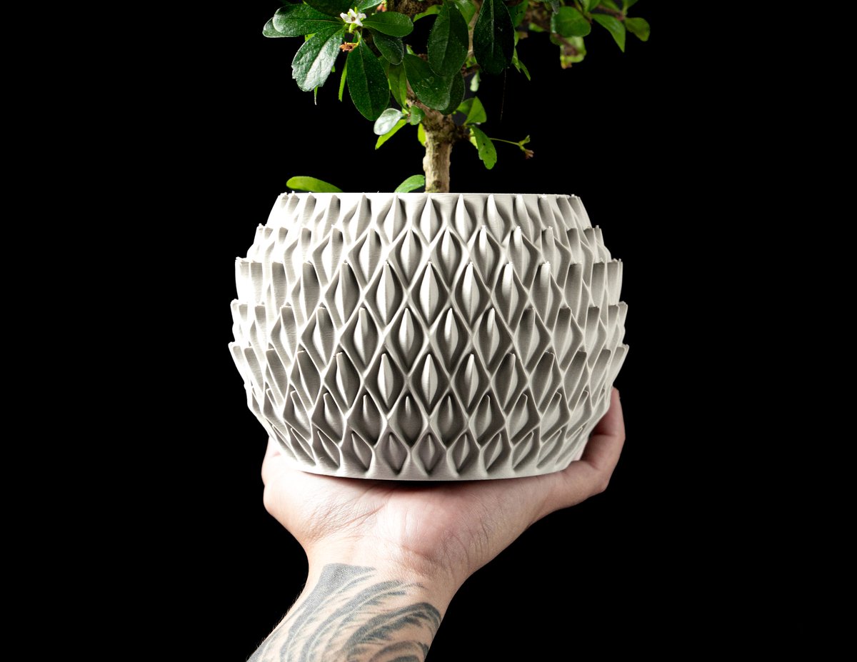 Skushy Petalplanter Bloempot - Moderne Designpot voor Kamerplanten - Sculpturale Plantenpot voor Woonkamer en Kantoor - Premium Woondecoratie