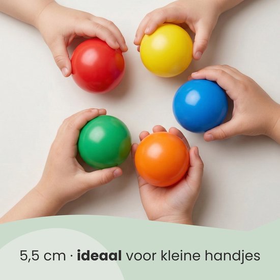 LittleTom Baby Ballenbak 350 Ballen - 5,5 cm Speelballen voor Kinderen - Veilig en Duurzaam Ballenbad voor Peuters en Kleuters - Activiteiten en Spel Ontwikkeling Thuis en Buitenshuis van LittleTom — afbeelding 4