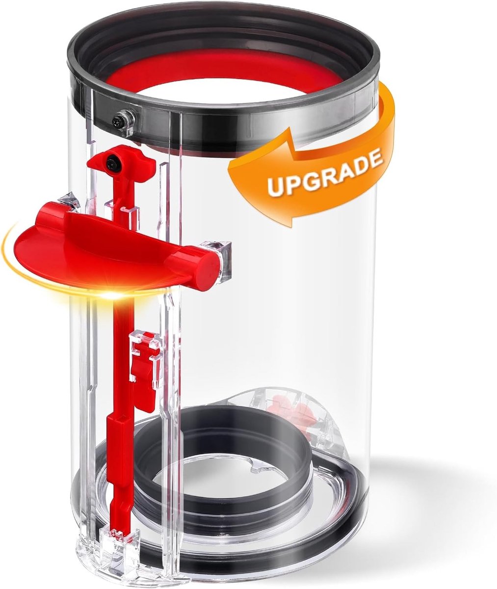 Grote vervangende stofcontainer voor Dyson V10 SV12, geschikt voor stofzuigeraccessoires en eenvoudig te installeren