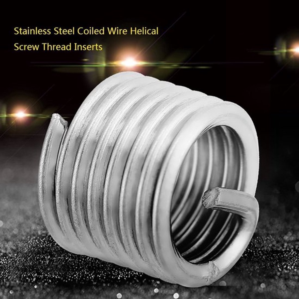Schroefdraad Inserts 50 Stuks - Roestvrij Staal - Draad Reparatie - Helicoil M8 - Spiraalvormig - Verbeterde Verbinding - Draadinzet