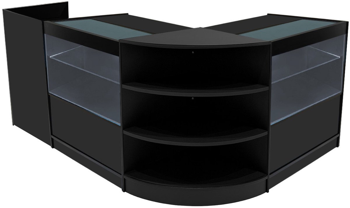 Eclipse winkeltoonbankset - zwart - lm60/tb60/2xc900 - led-verlichting