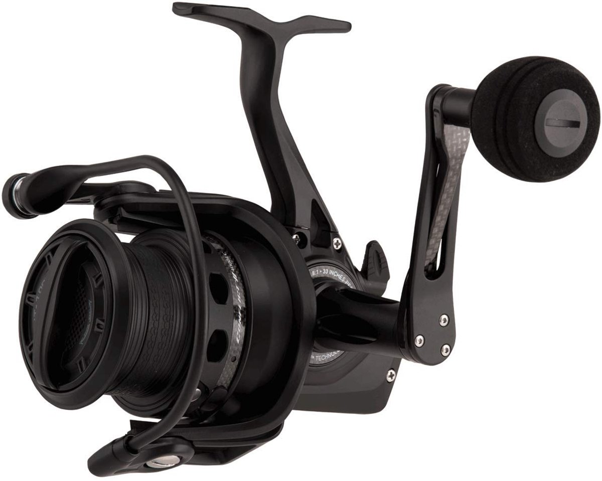 SnelShoppen - Long Cast Spinhaspel 8000, Lichtgewicht Zoutwater Visrol, Zeevissen, Kunstaas, Baars, Pollak, Kabeljauw, Makreel, Uniseks, Zwart