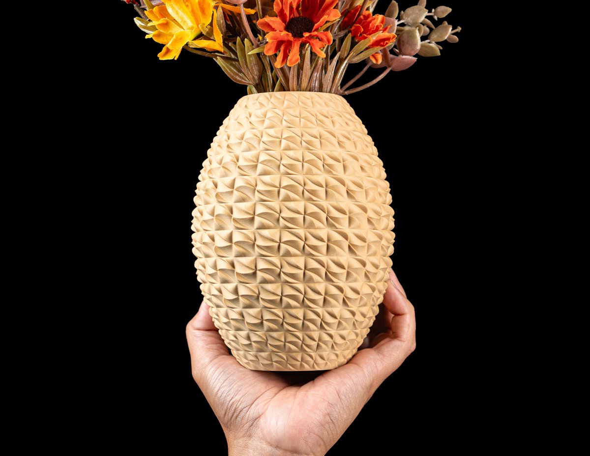 Skushy Vaas Sando - Geschikt voor Bouwbloemen - Japandi Designvaas voor Droogbloemen en Kunstbloemen - Sculpturale Decoratieve Vaas - Moderne Woondecoratie