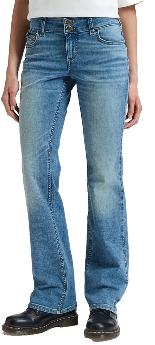 Lee Flap Pocket Jessica Bootcut Fit Lage Taille Jeans 29 33 Vrouw Flowing River