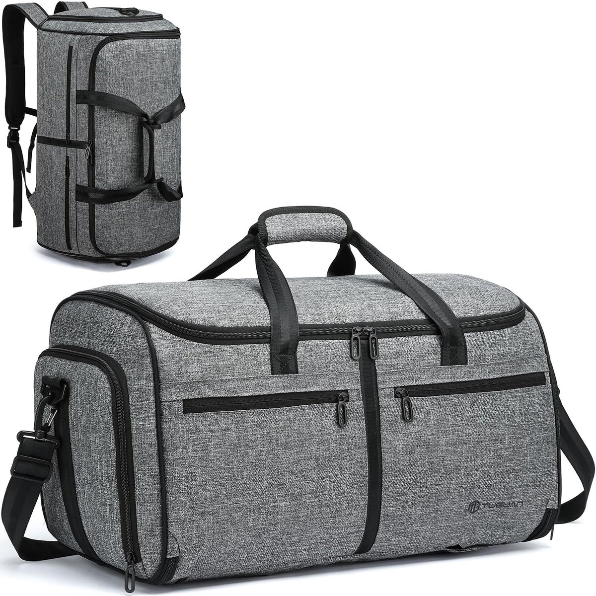 Reis kleding tas - Grijs - 3-in-1 opbergtas - Ideaal voor reizen - ShopVlot