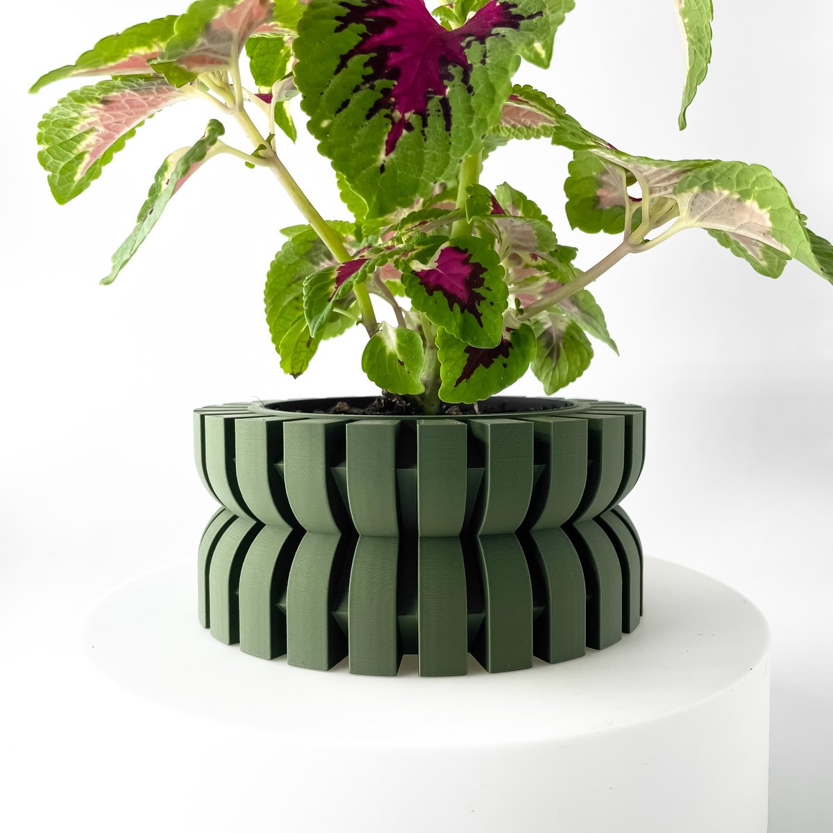 Skushy W33 Bloempot - Moderne Designpot voor Kamerplanten - Sculpturale Plantenpot voor Woonkamer en Kantoor - Premium Woondecoratie