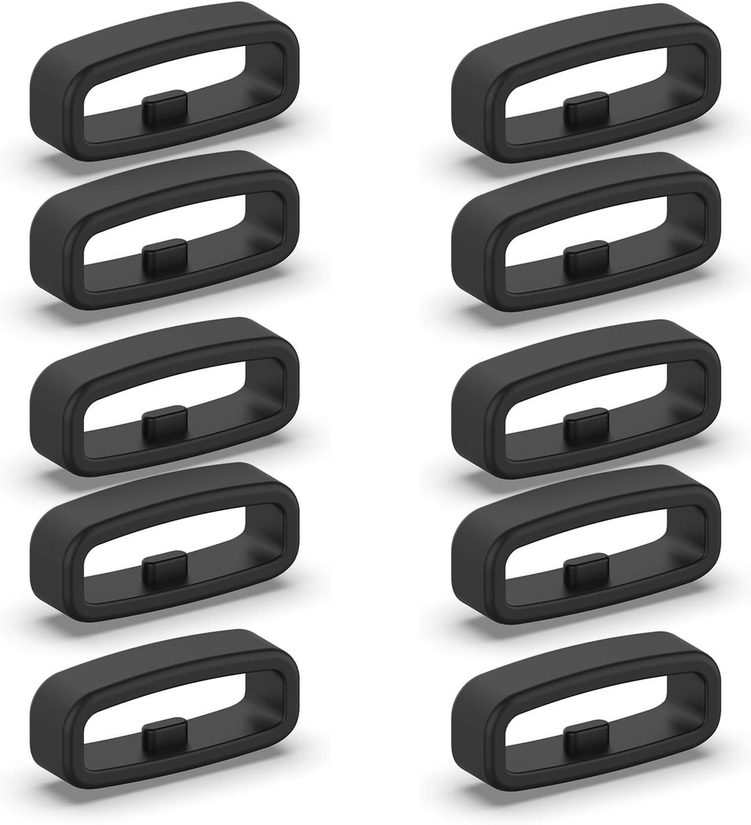 Set van 10 Siliconen Horlogeband Retainers - Vervangbare Sluiting voor 18mm/20mm/22mm Horlogebanden met Duurzame Bevestiging