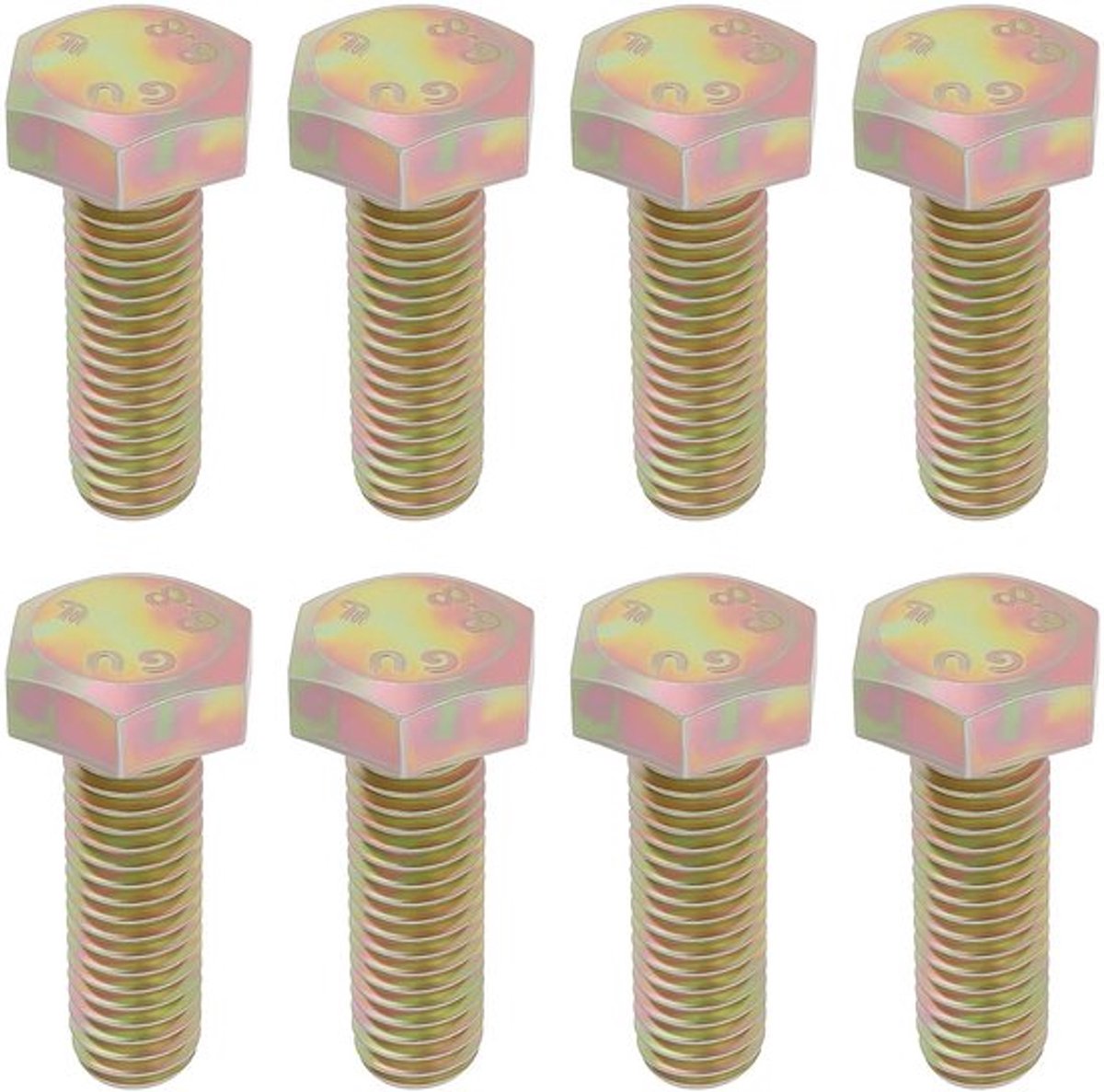 50 Stuks DIN 933 Hex Head Cap Schroeven M8 x 25mm