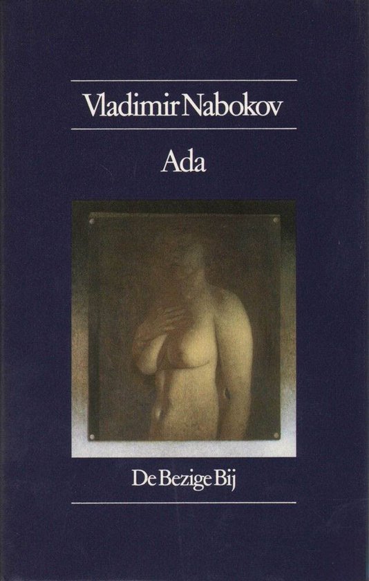 Boekomslag van "Ada" van Vladimir Nabokov, met schilderij van een torso.