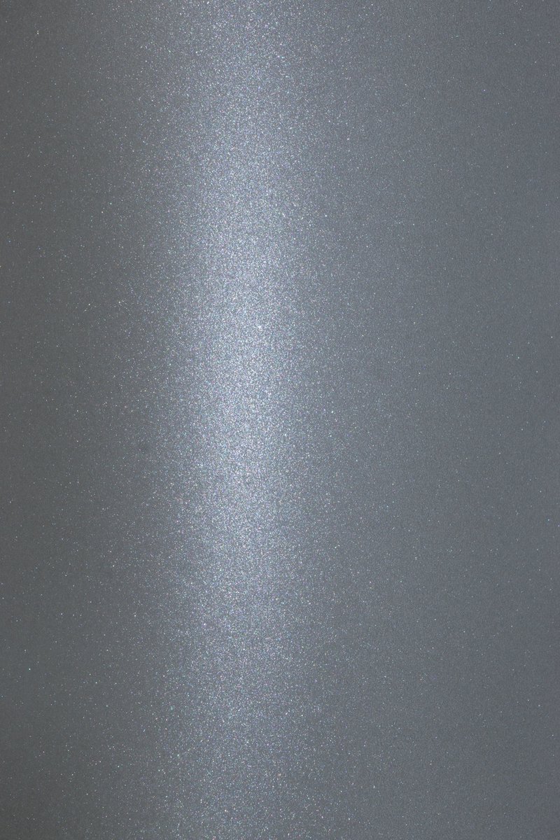 Netuno - grijs metallic papier - A4 - 21 x 29,7 cm - 10 vellen - 120 gram - Aster Metallic Grey