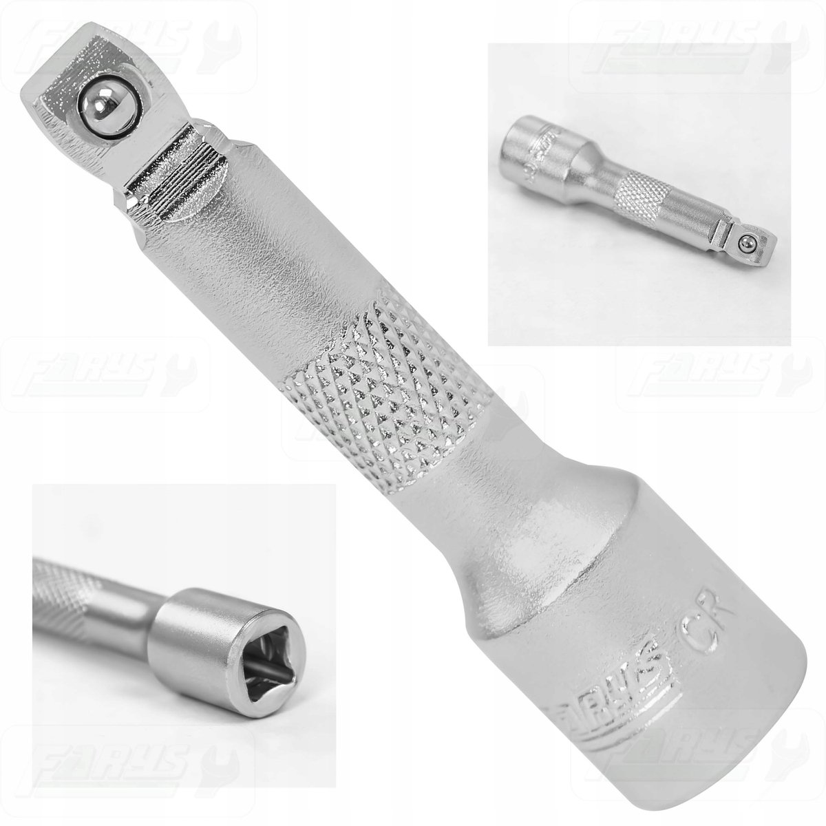 Verstelbare 1/4" dopsleutelverlengstuk 50mm CrV